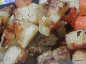 Cinnamon Chilli Baked Potato Bites